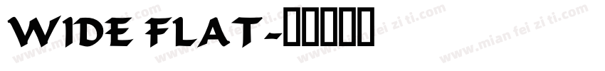 WIDE FLAT字体转换